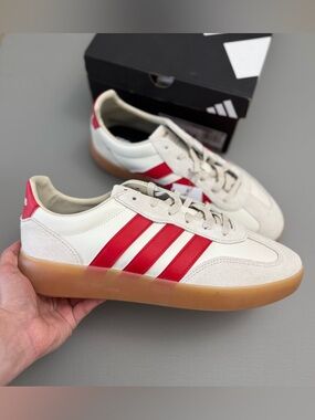 Adidas Barreda Decode Lux Sneakers Red White Gum Sole Men’s US 11.5 New In Box